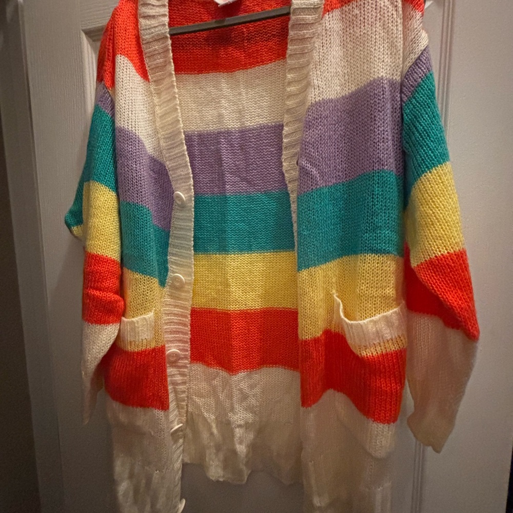 LuLaRoe Multicolor Striped Cardigan